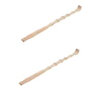 FRCOLOR 2pezzi Grattaschiena Legno Ergonomico Per Sollievo Dalla Prurito Strumento Di Massaggio Per Schiena Per Tutte Le Età Facile Da Trasportare e Conservare Per Momenti Di Relax