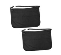 FRCOLOR 2pezzi Grembiule Per Parrucchiere Mezza Vita Con Tasche Multiple Cintura Regolabile Per Organizzare Strumenti Da Lavoro e Offrire Comfort Durante Uso