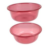 FRCOLOR 2pezzi Lavabo in Plastica Vasca Di Plastica Per Bagni e Cucina Bacinella Per Piatti e Bucato Lavandino Di Versatile Per Uso Domestico Aperto