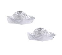 FRCOLOR 2pezzi Mantello Da Parrucchiere Lavabile Per Taglio e Tintura Capelli Con Fosso Raccoglitrice Bianco e Comodo Da Riporre