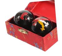 FRCOLOR 2pezzi Palline Massaggianti Baoding Per Esercizi Manuali Antistress Per Mani Promuovono La Forza Destrezza Utili Per Fisioterapia e Recupero Da Infortuni