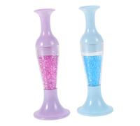 FRCOLOR 2pezzi Penna Per Trapano Trasparente Forma Di Vaso Per Nail Art e Ricamo Strumento Con Punta Per Trapano Con Diamanti Accessorio Per Unghie e Artigianato