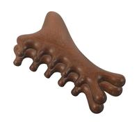 FRCOLOR 2pezzi Pettine in Legno Di Sandalo Denti Larghi Per Alla Testa Pettine Massaggiante Multifunzione in Legno Naturale Meridiana Per Rilassamento Del Capelluto Grattacuoio in