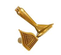 FRCOLOR 2pezzi Pettine in Pvc Per Massaggi Alla Schiena Da Donna Strumento Pratico Per Massaggi Bordi Lisci Dorato Di Pettini Massaggiatori