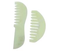 FRCOLOR 2pezzi Pettine Per Massaggiatore Del Capelluto Pettine Portatile Per Massaggio Del Capelluto Raschietto Per Punti Di Agopuntura Della Testa