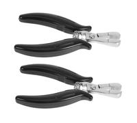 FRCOLOR 2pezzi Pinze per Extension per Capelli Mini Pinze Clip Liscia per Rimozione di Micro Anelli Piatte Multifunzionali per Extension Nastro Adesivo