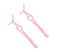 FRCOLOR 2pezzi Pinzette Per Extension Inossidabile Con Pettine Per Applicazione Mascara e
