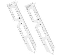FRCOLOR 2pezzi Righello Per Misurare La Distanza Pupillare Strumento Ottico Leggero Per Optometrista Righello Preciso Per Misurazione Delle Distanze Oculari