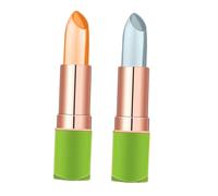 FRCOLOR 2pezzi Rossetto All Aloe Lunga Tenuta Lucidalabbra Cambia Colore e Temperatura Balsamo Per Labbra Idratante