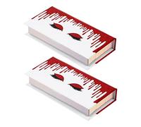 FRCOLOR 2pezzi Scatole Per False Ciglia Carta Contenitori Creativi Per Eyelash Case Design Elegante e Capacità Ampia Perfetti Per Conservare e Mantenere La Forma Delle Ciglia Duraturi e
