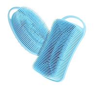 FRCOLOR 2pezzi Spazzola Corpo Esfoliante in Silicone per Doccia da Scrubber Bagno Pelli Delicate per Pulizia Corporea e Spazio Ridotto