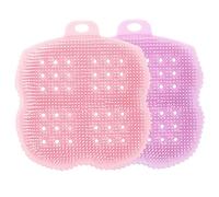 FRCOLOR 2pezzi Spazzola Corpo Silicone Esfoliante Scrub per Corpo in Silicone Spazzola da Bagno Setole Morbide e Facile da Risciacquare