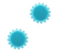 FRCOLOR 2pezzi Spazzola Per Bagno Silicone Per Ragazzo Ragazza e Ragazzo Ragazza Massaggiatore Scalpale Design Portatile e Leggero Facilita Lavaggio e La Pulizia Della Testa Blu