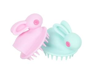 FRCOLOR 2pezzi Spazzola per Lavare la Testa dei Ragazzo Ragazza Ragazza Massaggiatrice per Capelluto in Pulizia Profonda e Rimozione Cellule Morte Adatta per Bagnetto Ragazzo e Cura Capell