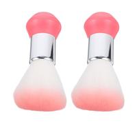 FRCOLOR 2pezzi Spazzola per Pulizia Spazzole Parrucchiere Piccola Spazzola da Barbiere Setole di Nylon Morbide Rimozione dei Peli Design Compatto Portatile Lavabile e Robusto per Uso