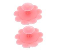 FRCOLOR 2pezzi Spazzola Per Shampo Silicone Massaggiatore Per Capelluto Per Ragazza Per Pulizia Delicata Dei Capelli Rimuove Crosta Lattea Per Bagnetto Casa Viaggio