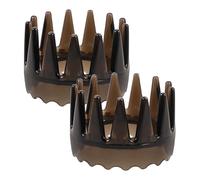 FRCOLOR 2pezzi Spazzola Rotonda per Capelli in Plastica Pettine per Massaggio del Capelluto Esfoliante per Capelluto Antiforfora Manuale per Shampoo e Uomini