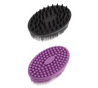 FRCOLOR 2pezzi Spazzole Massaggianti Per Per Ragazzo Ragazza Strumento Per Lavaggio e Pulizia Della Cute Con Design Doppia Faccia e Massaggiatore Per Shampoo e Bagno Comfort e Relax Per