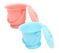 FRCOLOR 2pezzi Spittoon Portatile Per Anziani Con Coperchio Vasino Adulti Resistente Per Uso Notturno Per Casa e Viaggi Colori