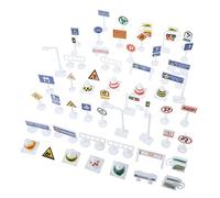 FRCOLOR 2Set Giocattoli Educativi con Stradali e Semafori per Miniatura per Apprendimento del e Decorazione Feste Didattico e Sicuro
