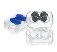 FRCOLOR 2sets Custodie Per Lenti Contatto Portatili Kit Da Viaggio Con Stile Carino Con Chiusura Ermetica Per Attività Outdoor e Viaggi Colori