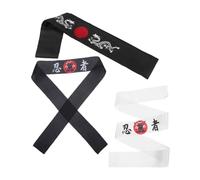 FRCOLOR 3 Fasce Ninja Hachimaki Giapponesi con Bandana Samurai per Cucina Sport e Costume Accessorio Versatile e Moderno