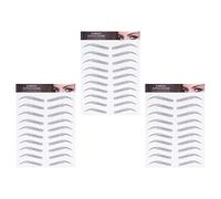 FRCOLOR 3 Fogli adesivi per sopracciglia impermeabili gel per sopracciglia trasparente caboodle kit rapid brow sopracciglia adesivi sopracciglia finto sopracciglio stencil per sopracciglia