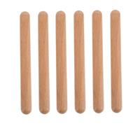 FRCOLOR 3 paia Bacchette Ritmiche Legno Massello per Strumenti Musicali per Insegnanti e Principianti Claves per Sviluppare Musicale e Senso Del Ritmo