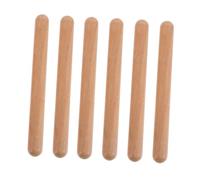 FRCOLOR 3 paia Claves in Legno Massello Bacchette Percussione per Principianti Sviluppo Ritmo e Musicale