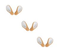 FRCOLOR 3 Paia orecchie di artificiali the masquerade hair charms cerchio per fai da te orecchio cosplay code copricapo di orecchio di da festa copricapo decorativo