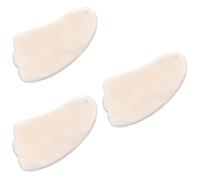 FRCOLOR 3 Pcs Raschiando Bordo Guasha Raschietto Naturale Viso Graffi Raschiando Bordo Di Massaggio Di Massaggio Bordo Guasha Naturale Gua Sha Massaggio Di