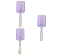 FRCOLOR 3 pennelli per capelli ricci pennello per tintura dei capelli in silicone pettine per cuoio capelluto per capelli ricci spazzola per capelli districante spazzola per capelli portatile pagaia