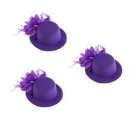 FRCOLOR 3 Pezzi Accessori Per Per Matrimonio 13 Cm Mini Fermaglio Per A Forma Di Fiore Cappello Rete Filato Da Sposa Per Donna