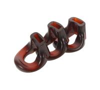 FRCOLOR 3 Pezzi antipasto di flauto di bambù aiuto per l'imboccatura allenatore di shakuhachi strumento di pratica del musicista trainer per la produzione del suono Brown