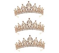 FRCOLOR 3 Pezzi Copricapo Da Sposa Per Matrimonio Fascia Per Di Cristallo Con Strass