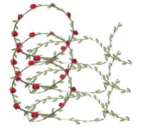 FRCOLOR 3 Pezzi Coroncine Floreali per Cerchietti con Fiori e Foglie Accessori Eleganti per Matrimonio Feste e Cerimonie