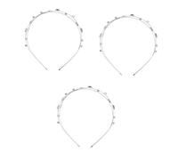 FRCOLOR 3 Pezzi Di Prodotto Fascia Per Spessa Copricapo Per Donne Ragazze Strass Cerchio Per Per Sposa Copricapo Per Feste Ed Eventi