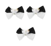 FRCOLOR 3 Pezzi Fermaglio per Capelli con Natalizio per Donne Accessorio Resistente e Adatto Tutti i Tipi di Acconciatura Clip Decorativa per Feste di Natale e Occasioni Speciali
