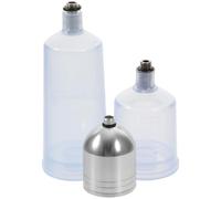 FRCOLOR 3 Pezzi Flaconi per Vernice Aerografo in Plastico Resistente da 10ml e 20ml per Tatuaggi e Modellismo, Contenitori Non Deformabili per Pittura di Precisione