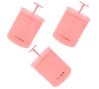 FRCOLOR 3 Pezzi Foaming Bottle per Detergente Manuale Portatile Dispenser Schiumogeno Compatibile con Shampoo e Bagnoschiuma Strumento Skincare Compatto Rosa per Quotidiano e Viaggio