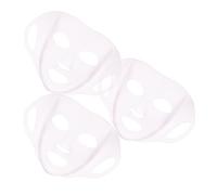 FRCOLOR 3 Pezzi Maschera Silicone Riutilizzabile Copertura Antiscivolo per Trattamenti Idratanti Facile Portare e Lavabile per Della e Uso