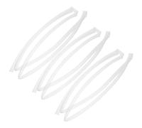FRCOLOR 3 Pezzi Protezione Trasparente Diametro 4mm Tubetto Termoretraibile Anti-graffio Lunghezza 1 per Estremità di Lacci e Cordini in Plastica di Vita Attivo e Sportivo