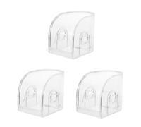 FRCOLOR 3 Pezzi Scatola Orologi Quadrata Trasparente in Acrilico con Appendibile Custodia e Resistente per Esposizione e Protezione