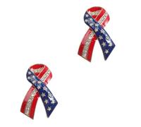 FRCOLOR 3 Pezzi spilla corpetto pettorale del dell'indipendenza Distintivo in lega distintivi in stile americano Spilla con bandiera americana decorazione del pettorale