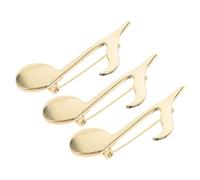 FRCOLOR 3 pezzi Spille Note Musicali per Giacche e Cardigan Donna Uomo Accessori Moda Unisex Forma di Nota e Strumento per Regalo Chi Ama la Musica