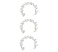 FRCOLOR 3 Pz Fascia Di Strass Accessorio Per Sposa Accessori Per D'oro Accessori Per Da Sposa Copricapo Da Sposa Per Matrimonio Copricapo Della Sposa Silver Lega