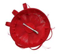 FRCOLOR 3 Pz forcina per fascia a farfalla forcine per copricapo da cocktail party elegant lux the mask rave Tiara copricapo decorativo con fiocco forcina da festa Finto lino rosso