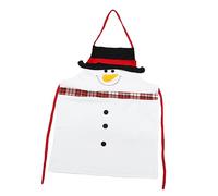 FRCOLOR 3 Pz Grembiule Natalizio Grembiule Da Cucina Natalizio Vestito Di Babbo Natale Costume Da Pupazzo Di Neve Per La Festa Di Natale Grembiule Di Babbo Natale Tessuto