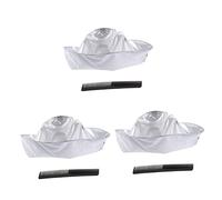 FRCOLOR 3 Pz Mantello Per Lo Styling Ombrello Da Barbiere Mantello Da Salone Grembiule Da Parrucchiere Abito Da Barbiere Poncho Maglione Mantelle Per Acconciature Attrezzo Bianca
