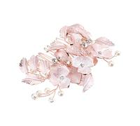 FRCOLOR 3 Pz Pettine Fatto a Mano Fiore Matrimonio Mori Accessorio Per Per Le Donne Mollette Di Strass Per Le Donne Pettine Per Da Sposa Fermaglio Per Da Sposa Lega